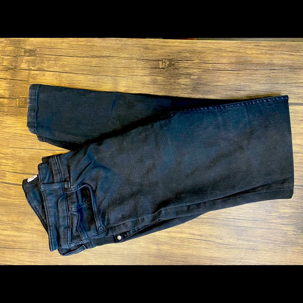 Mango: Black high rise jeans